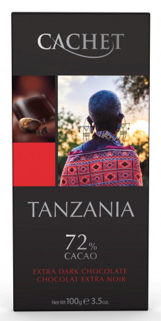 CACHET ORIGIN Horká čokoláda TANZÁNIA 72%